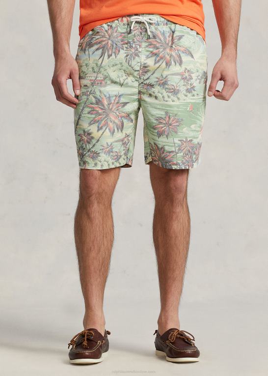 hawaiiansk strandbasar Mænd Ralph Lauren traveler badebukser i klassisk pasform Z426B1323