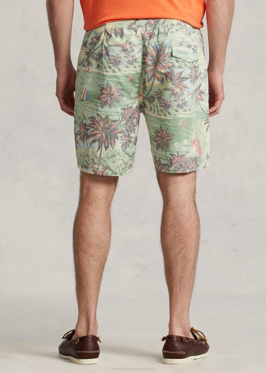 hawaiiansk strandbasar Mænd Ralph Lauren traveler badebukser i klassisk pasform Z426B1323