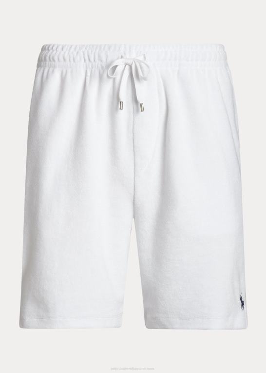 hvid Mænd Ralph Lauren 7,5-tommer frotté snøre kort Z426B422