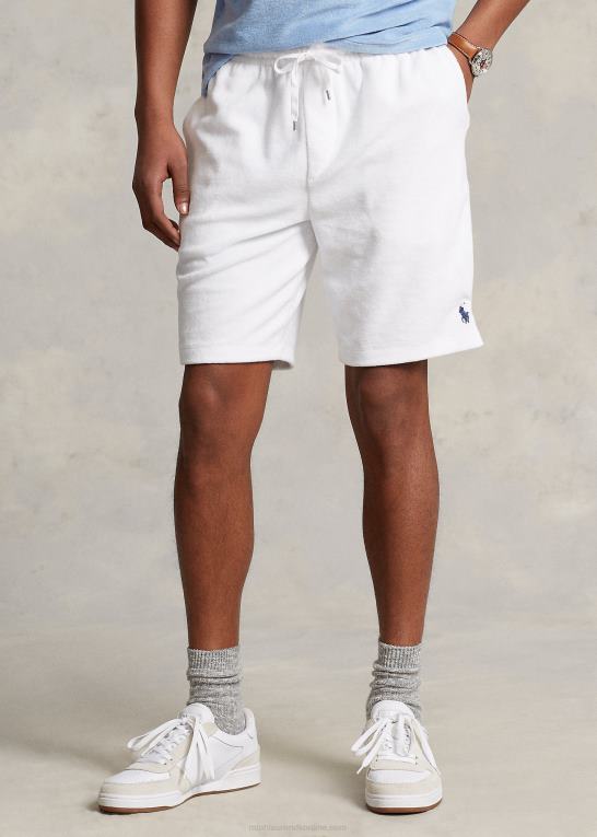 hvid Mænd Ralph Lauren 7,5-tommer frotté snøre kort Z426B422