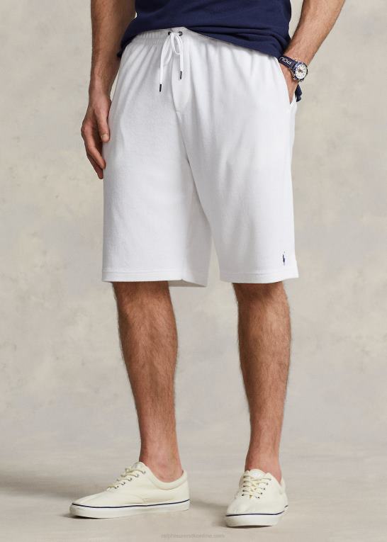 hvid Mænd Ralph Lauren frotté snøre kort Z426B1661