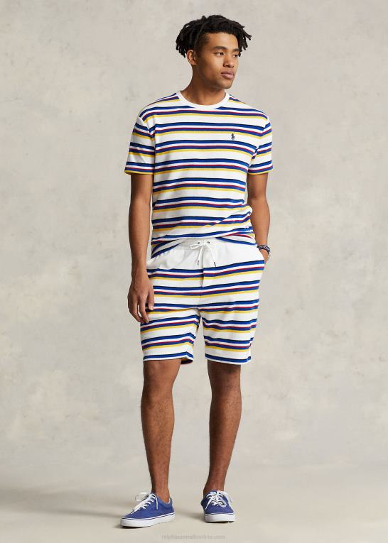 hvid multi Mænd Ralph Lauren 8-tommer stribet frottékort Z426B916