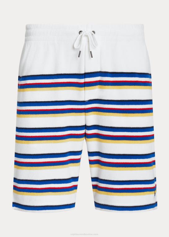 hvid multi Mænd Ralph Lauren 8-tommer stribet frottékort Z426B916