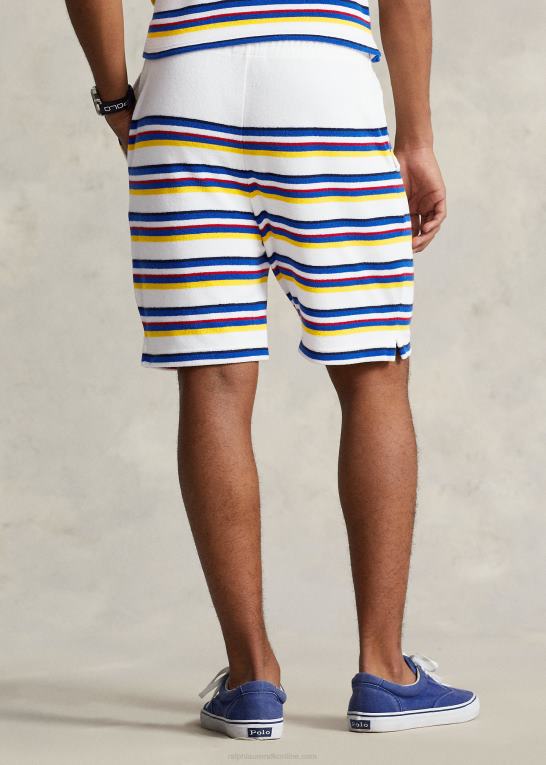 hvid multi Mænd Ralph Lauren 8-tommer stribet frottékort Z426B916