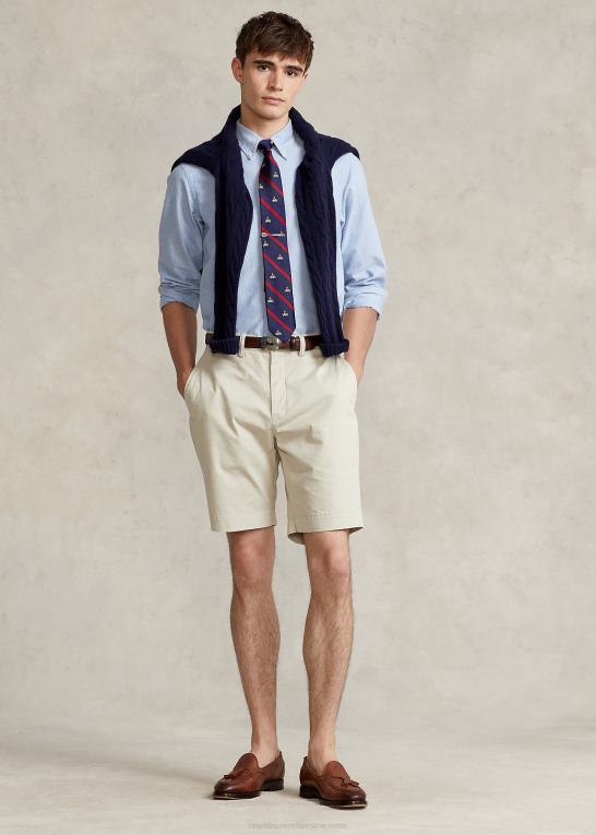 klassisk sten Mænd Ralph Lauren 9-tommer stræk chino short med klassisk pasform Z426B8534