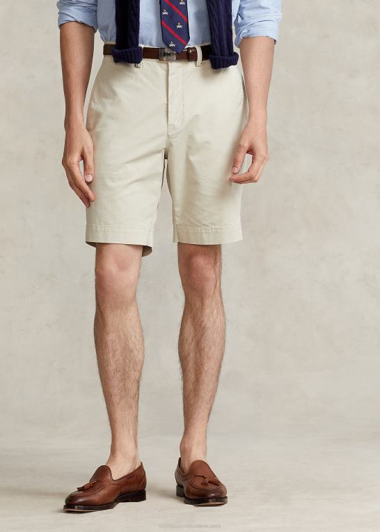 klassisk sten Mænd Ralph Lauren 9-tommer stræk chino short med klassisk pasform Z426B8534