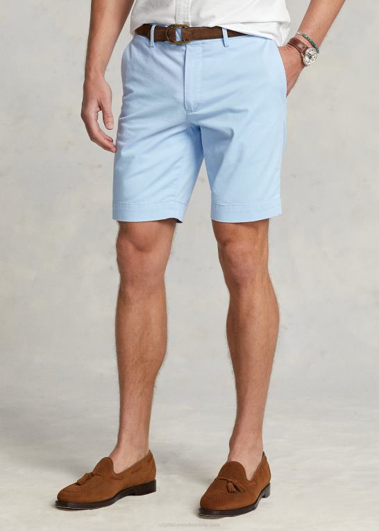 kontor blå Mænd Ralph Lauren 9-tommer stræk chino-shorts med slim pasform Z426B536