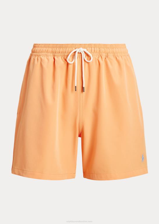 lys orange Mænd Ralph Lauren 5,75-tommer klassisk badebukser til rejsende Z426B298