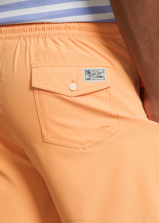 lys orange Mænd Ralph Lauren 5,75-tommer klassisk badebukser til rejsende Z426B298