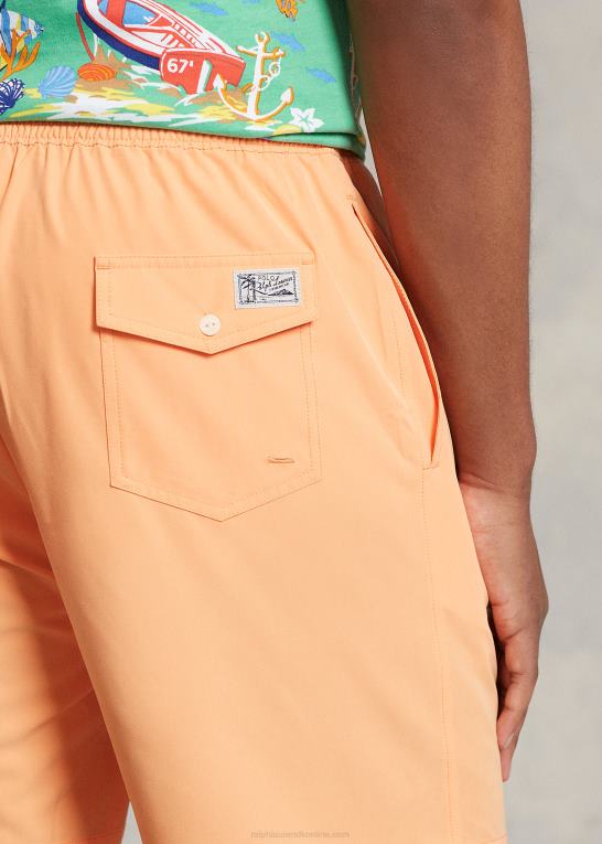 lys orange Mænd Ralph Lauren rejsende badebukser Z426B1484