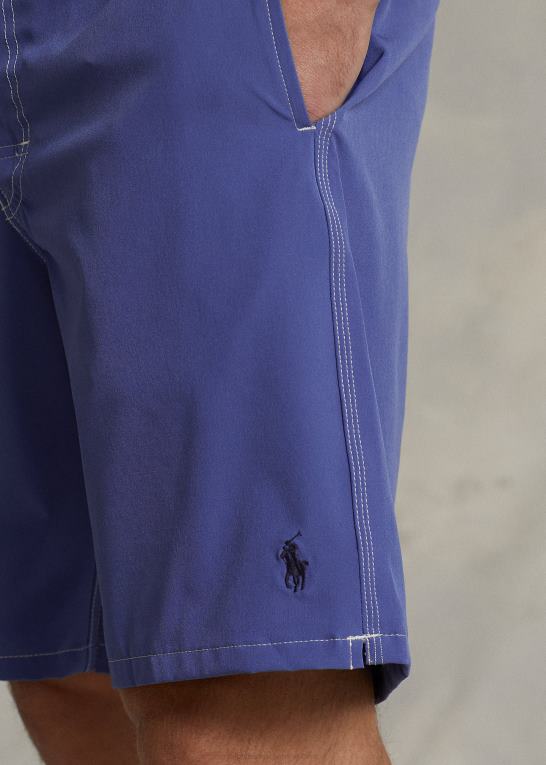 lyseblå Mænd Ralph Lauren 8,5-tommer kailua badebukser med klassisk pasform Z426B384