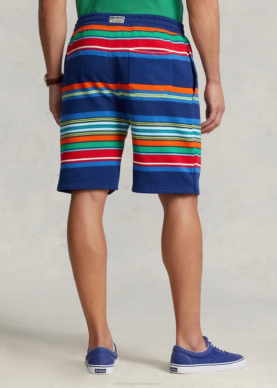mørk kobolt/stribe Mænd Ralph Lauren stribet fleece kort Z426B1349