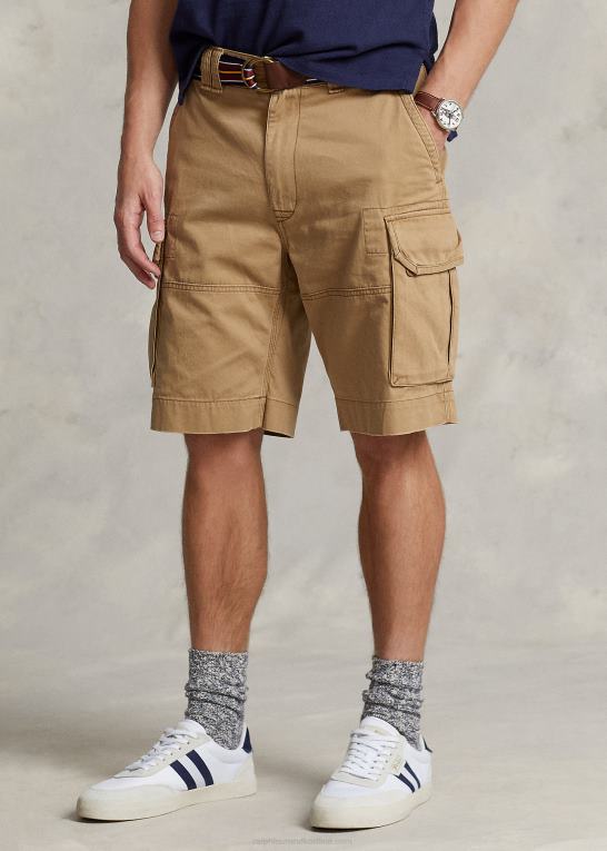 montana kaki Mænd Ralph Lauren 10,5-tommer klassisk pasform twill cargo short Z426B253
