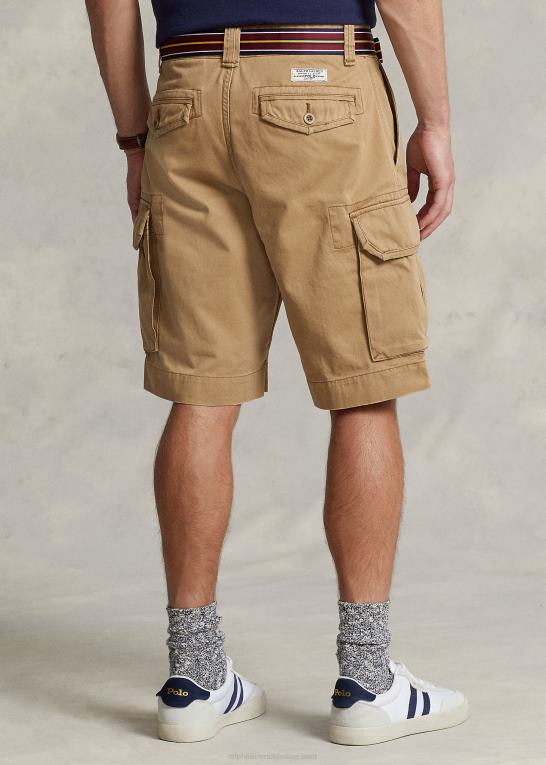montana kaki Mænd Ralph Lauren 10,5-tommer klassisk pasform twill cargo short Z426B253
