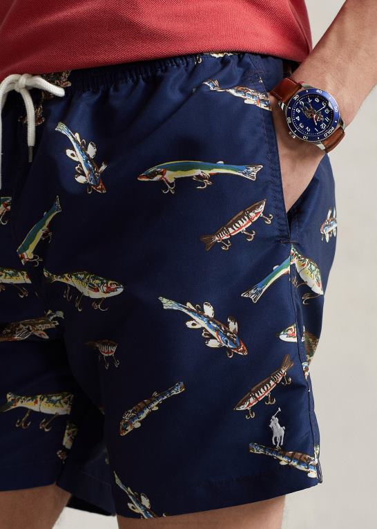 multi Mænd Ralph Lauren 5,75-tommer klassisk badebukser til rejsende Z426B860
