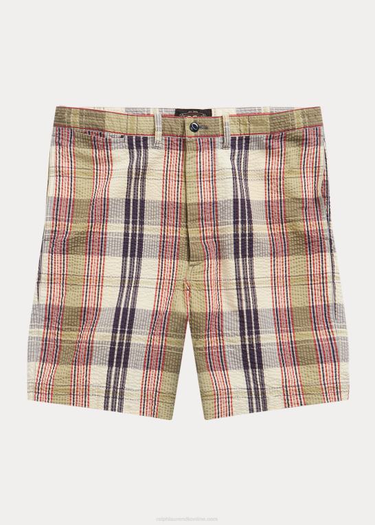 multi blå Mænd Ralph Lauren officer seersucker madras kort Z426B8700