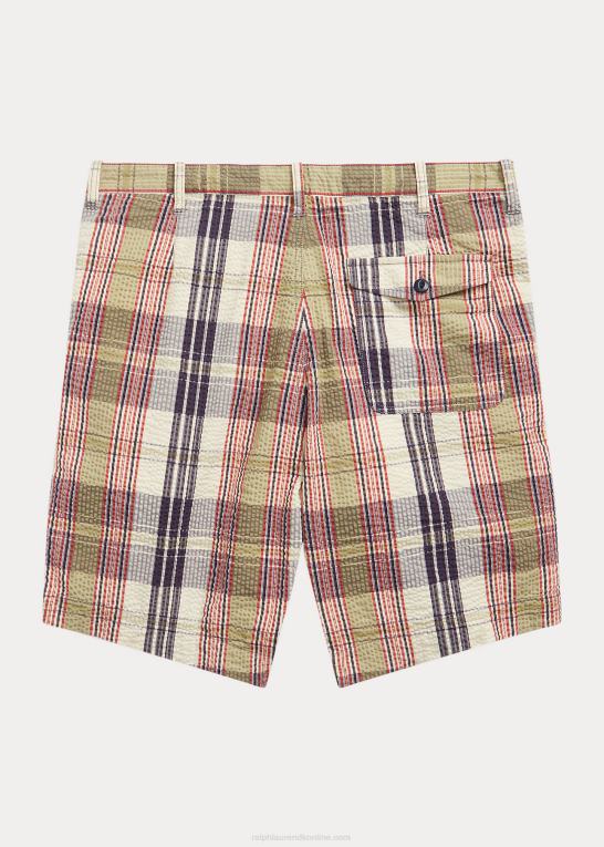 multi blå Mænd Ralph Lauren officer seersucker madras kort Z426B8700
