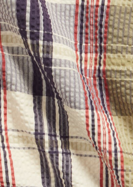 multi blå Mænd Ralph Lauren officer seersucker madras kort Z426B8700