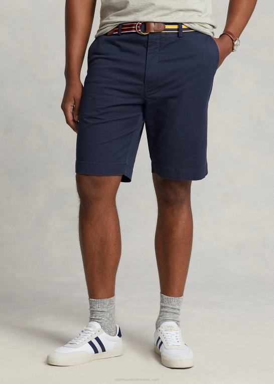 nautisk blæk Mænd Ralph Lauren stræk klassisk fit chino short Z426B1865