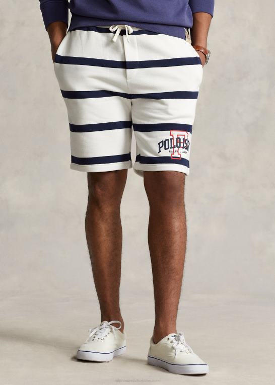 nevis/cruise navy Mænd Ralph Lauren 8,5-tommer fleecekort med stribet logo Z426B917