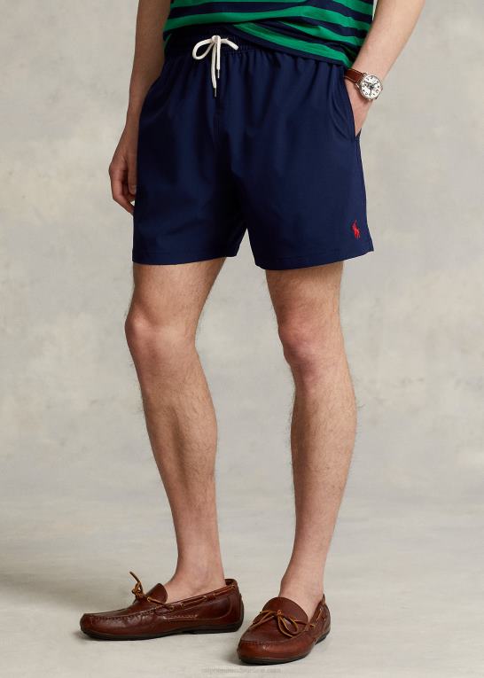 newport flåde Mænd Ralph Lauren 5,75-tommer klassisk badebukser til rejsende Z426B294