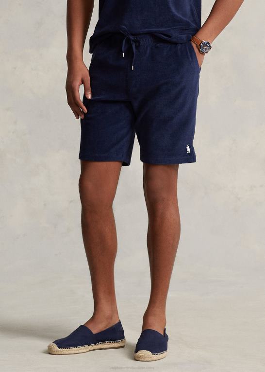 newport flåde Mænd Ralph Lauren 7,5-tommer frotté snøre kort Z426B423