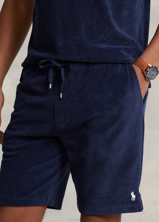 newport flåde Mænd Ralph Lauren 7,5-tommer frotté snøre kort Z426B423