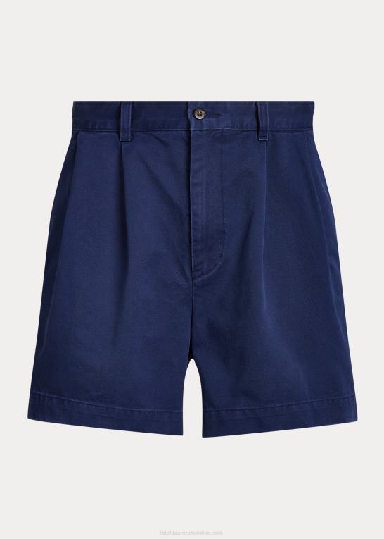 newport flåde Mænd Ralph Lauren cormac 5-tommer afslappet pasform plisseret kort Z426B8446