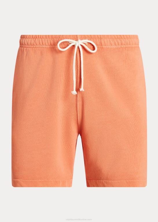 orange Mænd Ralph Lauren 6-tommer beklædningsfarvet fleece short Z426B693