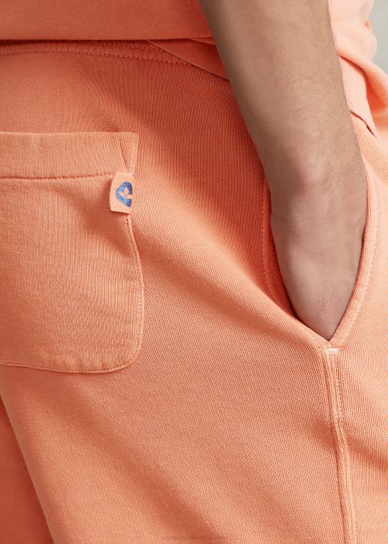 orange Mænd Ralph Lauren 6-tommer beklædningsfarvet fleece short Z426B693