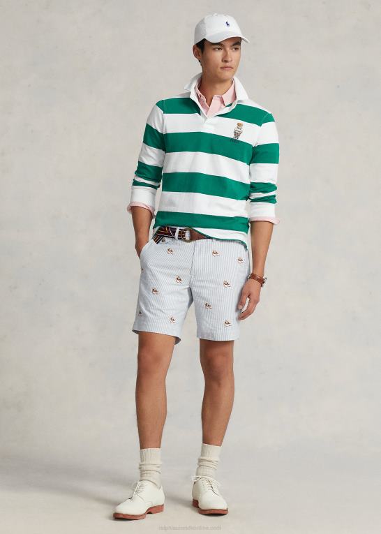 oxford stribe Mænd Ralph Lauren 8-tommer oxford short i lige pasform Z426B959