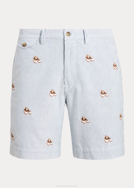 oxford stribe Mænd Ralph Lauren 8-tommer oxford short i lige pasform Z426B959