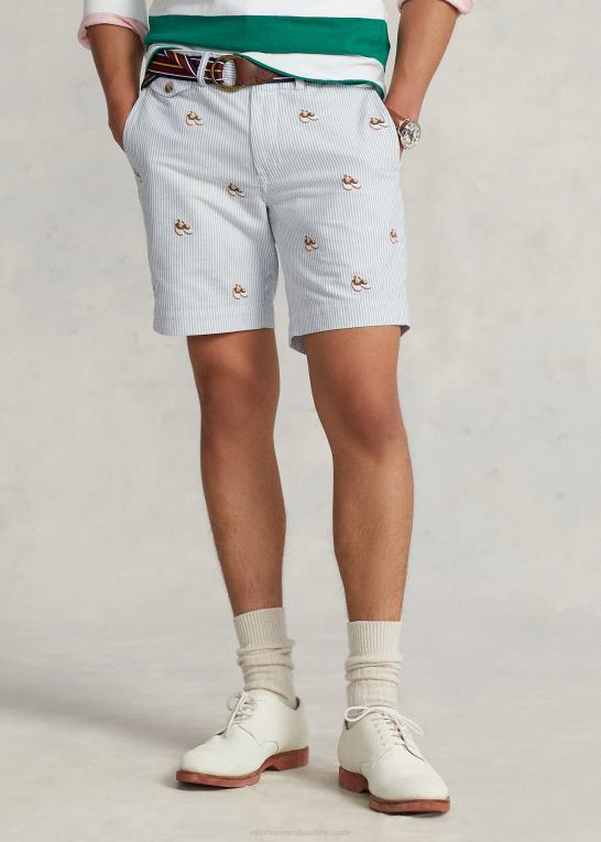 oxford stribe Mænd Ralph Lauren 8-tommer oxford short i lige pasform Z426B959