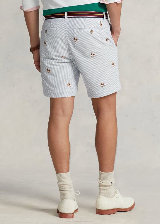 oxford stribe Mænd Ralph Lauren 8-tommer oxford short i lige pasform Z426B959