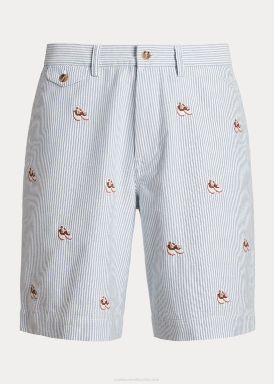 oxford stribe Mænd Ralph Lauren stræk klassisk fit chino short Z426B1612