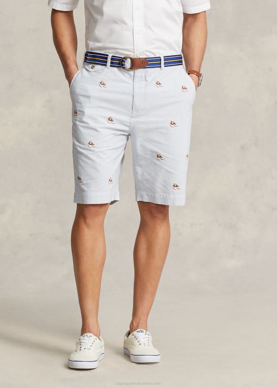 oxford stribe Mænd Ralph Lauren stræk klassisk fit chino short Z426B1612