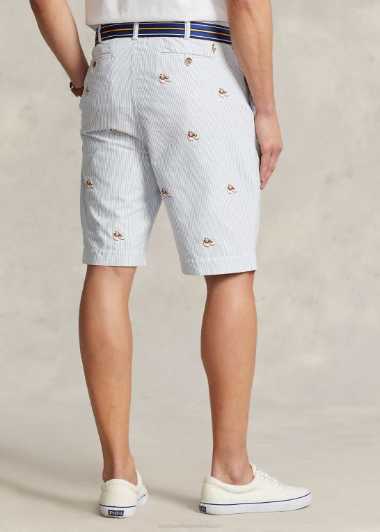 oxford stribe Mænd Ralph Lauren stræk klassisk fit chino short Z426B1612