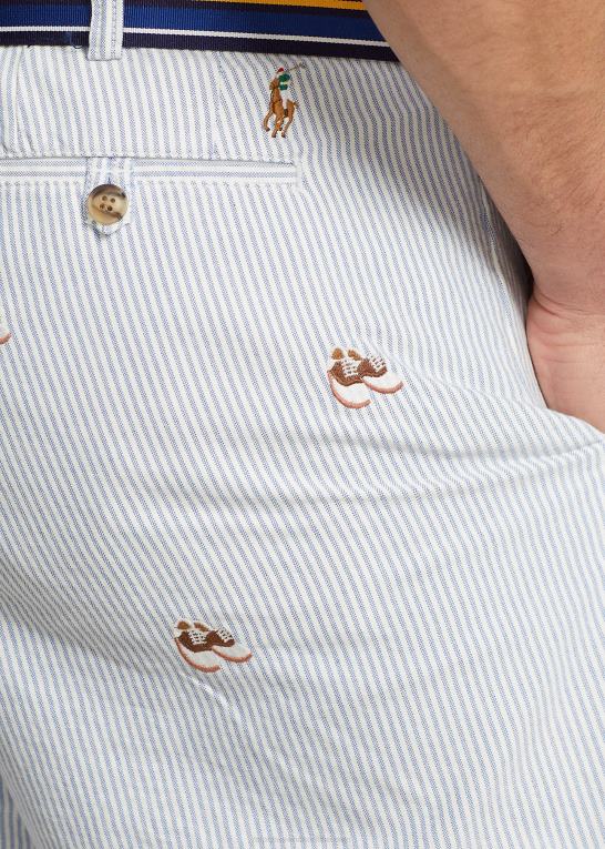 oxford stribe Mænd Ralph Lauren stræk klassisk fit chino short Z426B1612