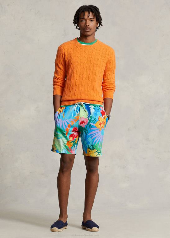 palme bugt blomstret Mænd Ralph Lauren 8-tommer spaterry-shorts med blomsterprint Z426B543