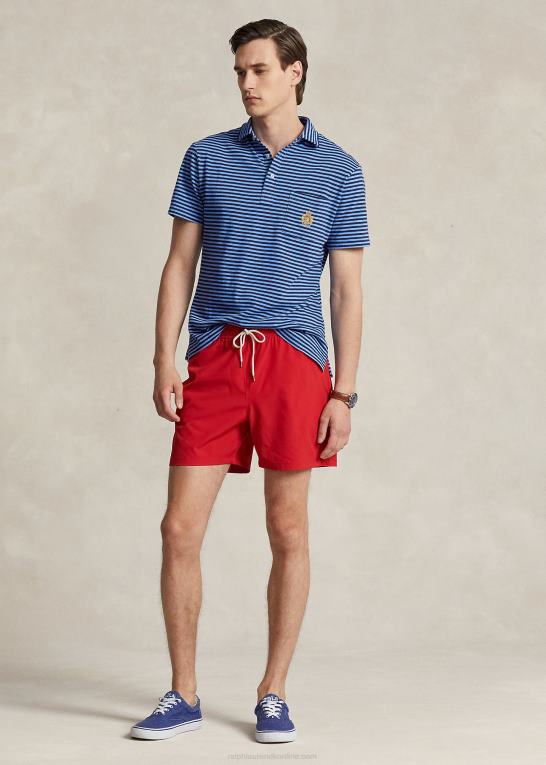rl2000 rød Mænd Ralph Lauren 5,75-tommer klassisk badebukser til rejsende Z426B296