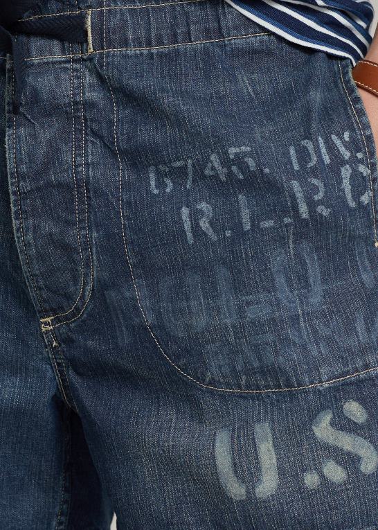 sachuset Mænd Ralph Lauren 5-tommer denimshorts med klassisk pasform Z426B1195