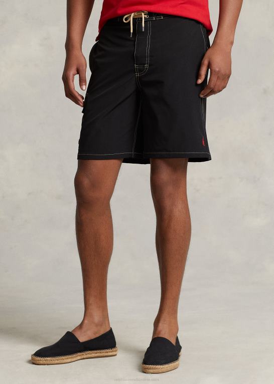sort Mænd Ralph Lauren 8,5-tommer kailua badebukser med klassisk pasform Z426B382
