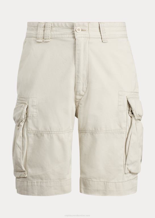 sten Mænd Ralph Lauren 10,5-tommer klassisk pasform twill cargo short Z426B252