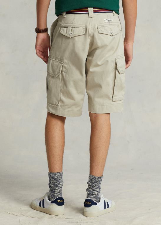 sten Mænd Ralph Lauren 10,5-tommer klassisk pasform twill cargo short Z426B252