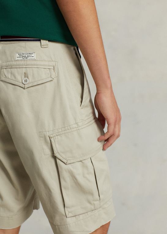 sten Mænd Ralph Lauren 10,5-tommer klassisk pasform twill cargo short Z426B252