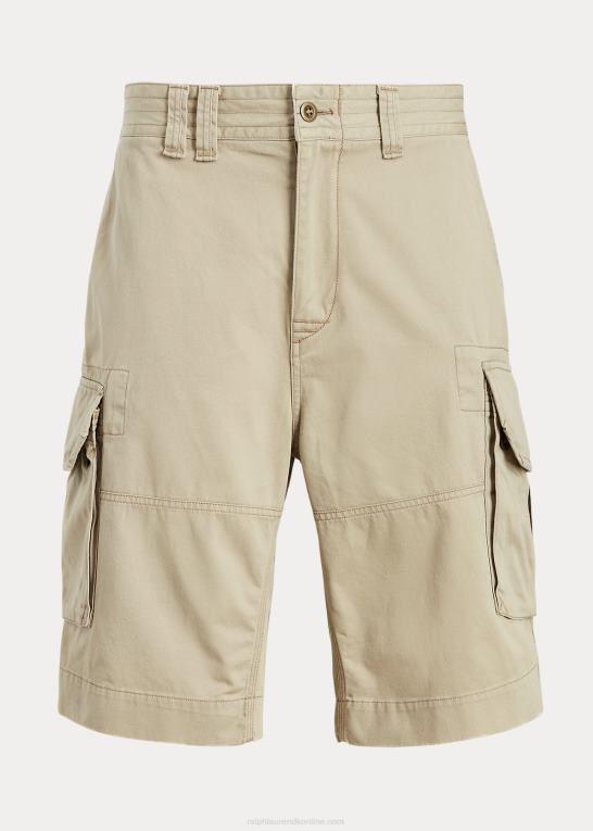 tan Mænd Ralph Lauren klassisk pasform twill cargo short Z426B1406
