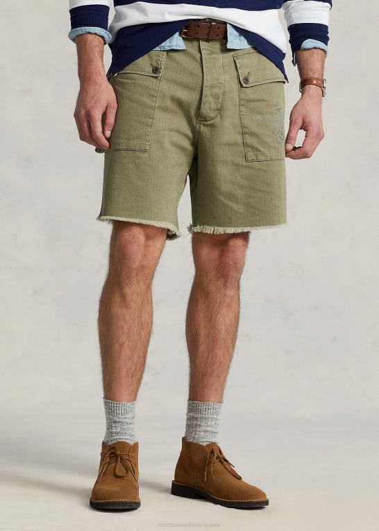 træthedsgrøn Mænd Ralph Lauren kort last Z426B1391