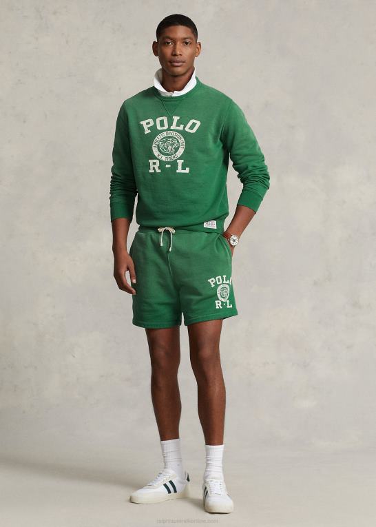verano grøn Mænd Ralph Lauren 6,5-tommer fleecekort med logo Z426B1115