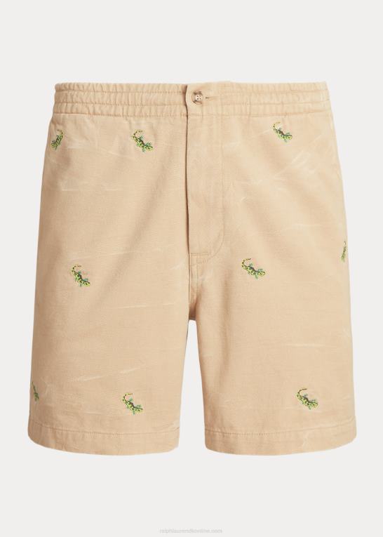 vintage kaki m/geicos bl.a Mænd Ralph Lauren 6-tommer strækkort klassisk pasform Z426B104