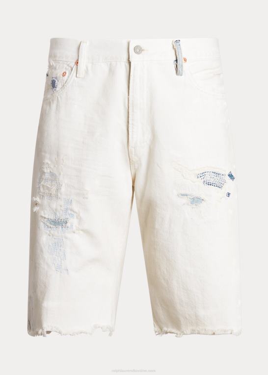 williston vask Mænd Ralph Lauren hampton distressed cutoff denim short Z426B1388